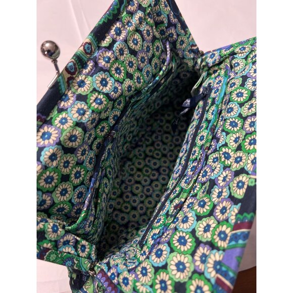 Vera Bradley Blue Rhapsody Kiss Lock Shoulder Bag - Picture 3 of 10